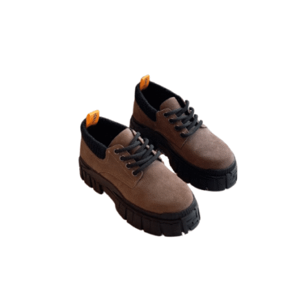 Fendi Force Leather Lace Ups Brown