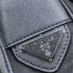 Prada Nylon Messenger Bag Black - Image 4