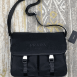 Prada Nylon Messenger Bag Black - Image 7