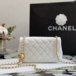 Chanel Mini Flap Bag With Pearls White 20Cm As1787 B02916 10601 - Image 6