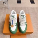 Louis Vuitton Lv Trainer Sneaker Green 1Ahtl5 - Image 4