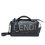 Fendi By The Way Medium Boston Bag Elaphe Black 28Cm