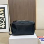 Prada ReNylon and Saffiano Leather Travel Black 22Cm - Image 3