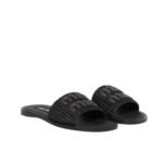 Miumiu Raffia Effect Woven Fabric Slides Black 5Xx644 3Lom F0002 F 005