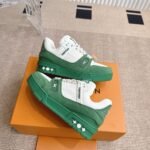 Louis Vuitton Lv Trainer Sneaker Green 1Ahtl5 - Image 5
