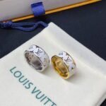 Louis Vuitton Nanogram Enamel Ring White M1565S - Image 2