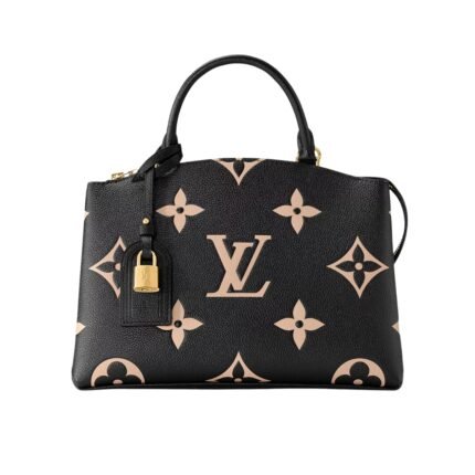 Louis Vuitton Petit Palais Bicolor Monogram Empreinte Black And Beige 29Cm M58913
