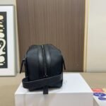 Prada ReNylon and Saffiano Leather Travel Black 22Cm - Image 6