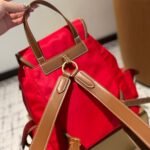 Miumiu Canvas Backpack Cornflower Red And Brandy 27Cm 5Bz042 2Ibq F0Tqe V Ooo - Image 5