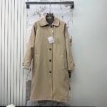 Miumiu Reversible Twill And Check Trench Coat Limestone And Slate Gray Ms2131 1798 F04U0 S Ooo - Image 2