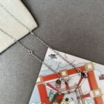 Hermes Mini Pop H Pendant Necklace Black And Silver - Image 4