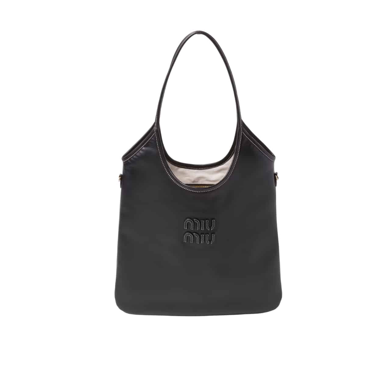 148-1-4 Miumiu Ivy Bag Black 35Cm 5Bg231 Acrw F0002 V Mln - Image 1