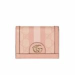 Gucci Ophidia Gg Card Case Wallet Pink 11Cm
