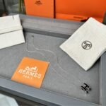 Hermes Mini Pop H Pendant Necklace Black And Silver - Image 8