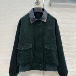 Miumiu Padded Corduroy Blouson Billiard Green Ml1326 1795 F0L76 S Ooo - Image 2