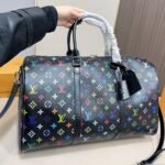 Summer Set: Louis Vuitton X Murakami Keepall Bandoulière Black Multicolored 45Cm And Zippy Wallet Black Multicolored 19Cm - Image 2