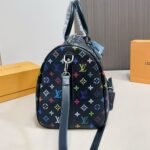Summer Set: Louis Vuitton X Murakami Keepall Bandoulière Black Multicolored 45Cm And Zippy Wallet Black Multicolored 19Cm - Image 3