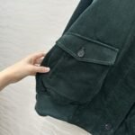 Miumiu Padded Corduroy Blouson Billiard Green Ml1326 1795 F0L76 S Ooo - Image 5