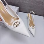 Valentino The Bold Edition Vlogo Slingback Pump 60Mm In Ivory - Image 4