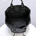 Chanel Large Tote Sliver Tone Metal Black Tote 38Cm A66941B06387 - Image 7