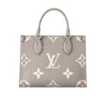 Louis Vuitton Onthego PM Dove Grey Cream 25Cm