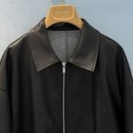 Miumiu Plongé Nappa Leather Jacket Black Mpv947 17Nh F0002 S Ooo - Image 3