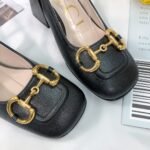 Gucci Women’S Mid Heel Slingback With Horsebit Black - Image 4