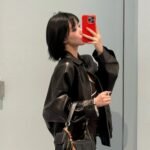 Miumiu Plongé Nappa Leather Jacket Black Mpv947 17Nh F0002 S Ooo - Image 7