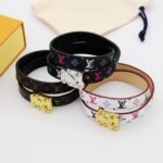 Louis Vuitton X Murakami Lv Signature Bracelet Black M8967E - Image 5