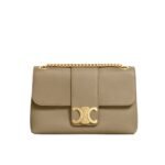 Celine Medium Victoire Bag In Supple Grained Brown Sepia 25Cm 115853Fdu 18Bs