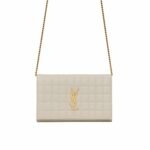 Saint Laurent Cassandre Chain Wallet White 23Cm 743346Aabvp9207