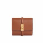 Celine Small Trifold Wallet 16 In Satinated Tan 11Cm 10F523Cq7 04Lu