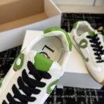 Loewe Ballet Runner 2.0 in nylon Grass Green And Dark Orang MBR2282X06 - Image 4