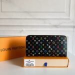 Summer Set: Louis Vuitton X Murakami Keepall Bandoulière Black Multicolored 45Cm And Zippy Wallet Black Multicolored 19Cm - Image 6