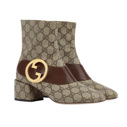 Gucci Blondie Women’S Ankle Boot Brown 701706 9I650 9769