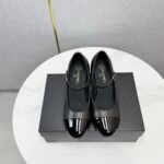 Chanel Mary Janes Patent And Imitation Pearls Black G46775 B22202 94305 - Image 3