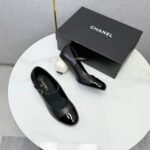 Chanel Mary Janes Patent And Imitation Pearls Black G46775 B22202 94305 - Image 6