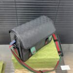 Gucci Gg Supreme Canvas Small Messenger Bag Black 23Cm - Image 7