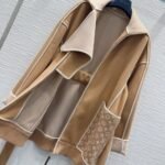 Louis Vuitton Monogram Accent Knitted Coat Camel Beige 1Ahzfy - Image 6