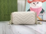 Gucci Women’S Natural Gg Marmont Leather Bag White 16.5Cm 699757 Um8Kv 9022 - Image 2