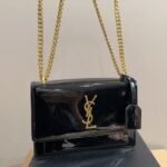 Saint Laurent Small Sunset Chain Bag Black 23Cm 533026D422W1000 - Image 5