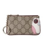 Gucci Key Case With Gg And Owl Detail Beige And Dark Brown 12Cm
