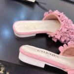 Chanel Mules Suede Strass Pink G46231 B19043 Nacly - Image 5