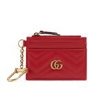 Gucci Gg Marmont Keychain Wallet Red 10Cm