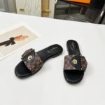 Louis Vuitton Lv Frame Flat Mule Cacao Brown 1Ahlr3 - Image 3