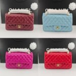 Chanel Classic 11.12 Handbag Gold Tone Metal Burgundy 25Cm A01112 Y04059 Nzv44 - Image 9