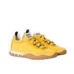 Miumiu Tyre Technical Fabric And Suede Sneaker Topaz 5E417E Zjm F0388 F 005