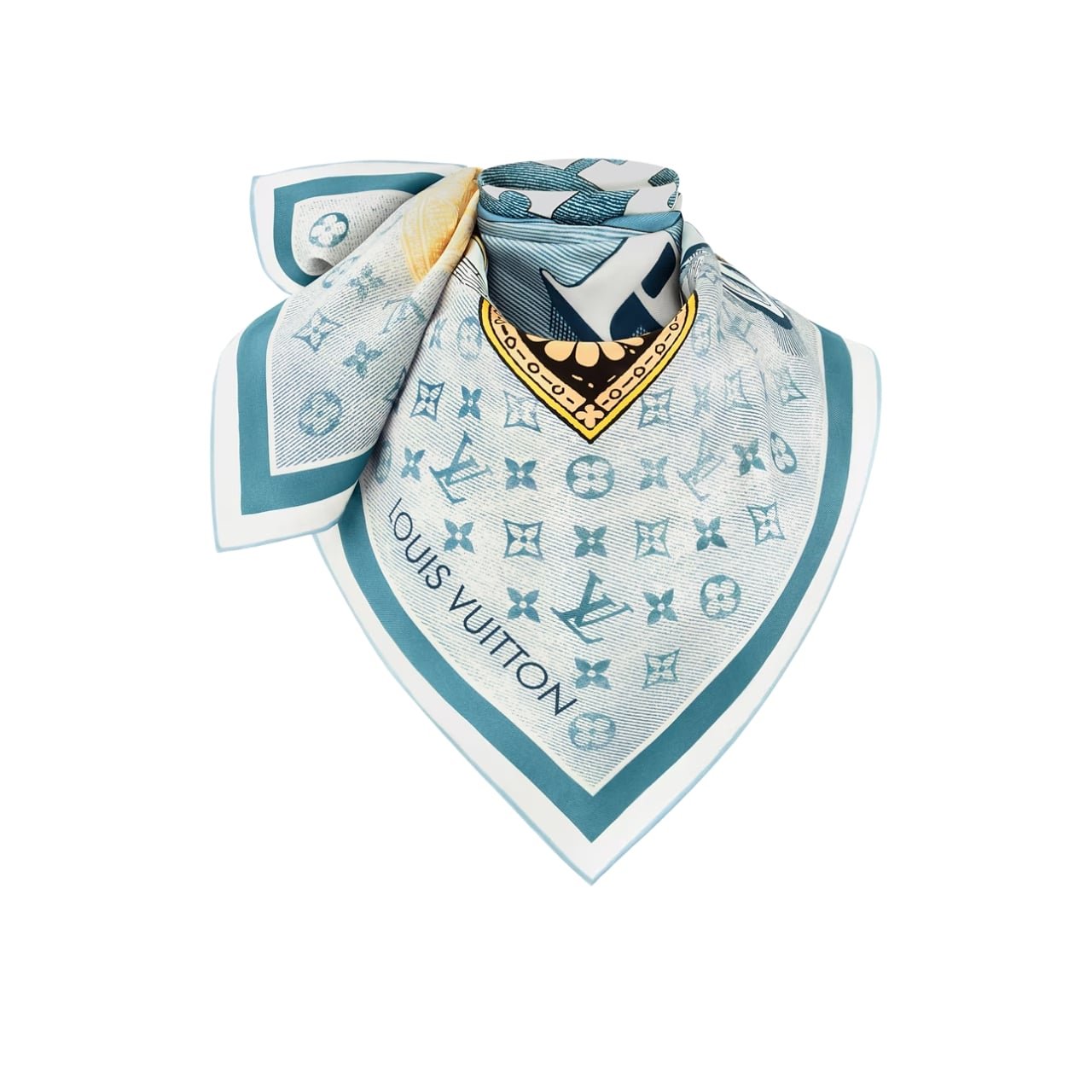 227-1-3 Louis Vuitton Malles Merveilleuses In Denim 90Cm M79862 - Image 1