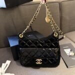 Chanel Small Hobo Bag Gold Black 20cm AS3710 B09746 94305 - Image 7