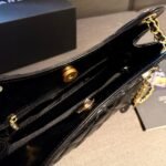 Chanel Small Hobo Bag Gold Black 20cm AS3710 B09746 94305 - Image 8